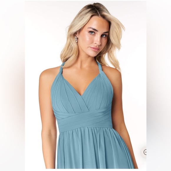 Azazie Ashia bridesmaid dress MOODY BLUE - Picture 5 of 9